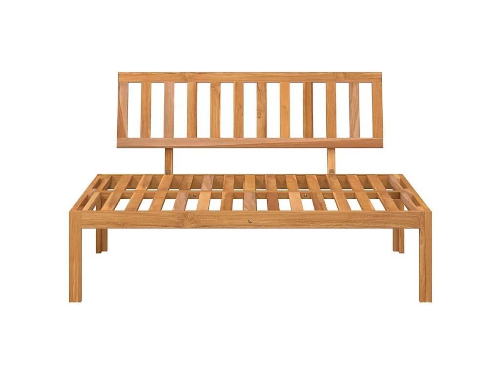 Canapé central palette de jardin bois massif d'acacia