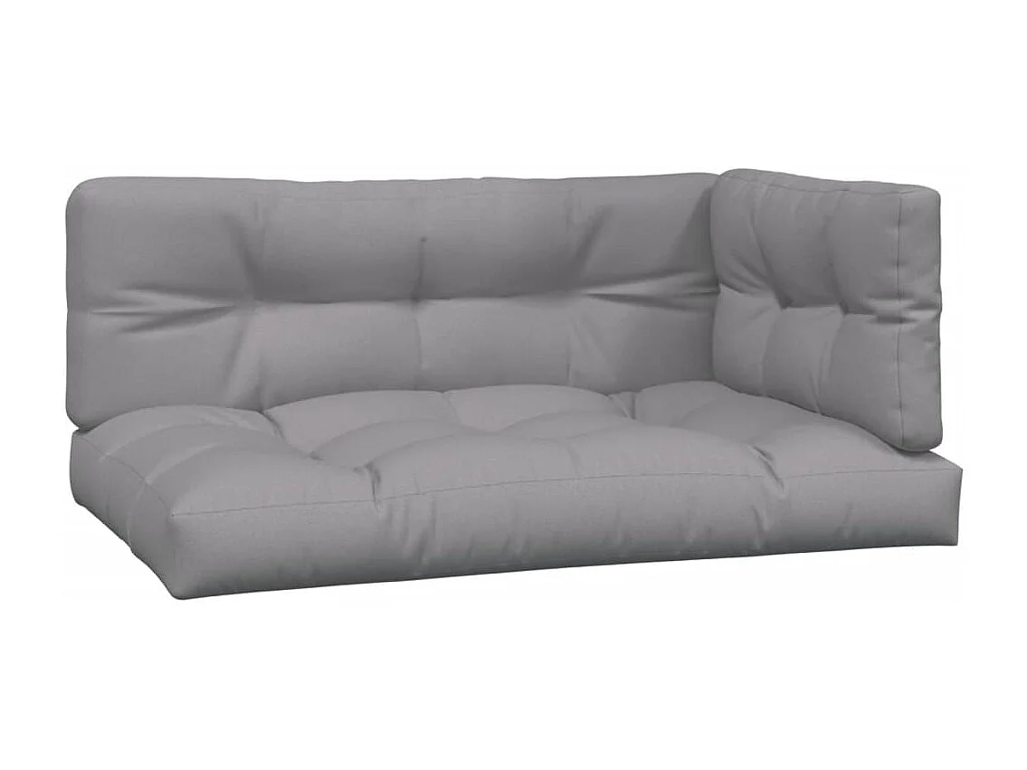 Sofás canto paletes p/ jardim 2 pcs c/ almofadões acácia maciça