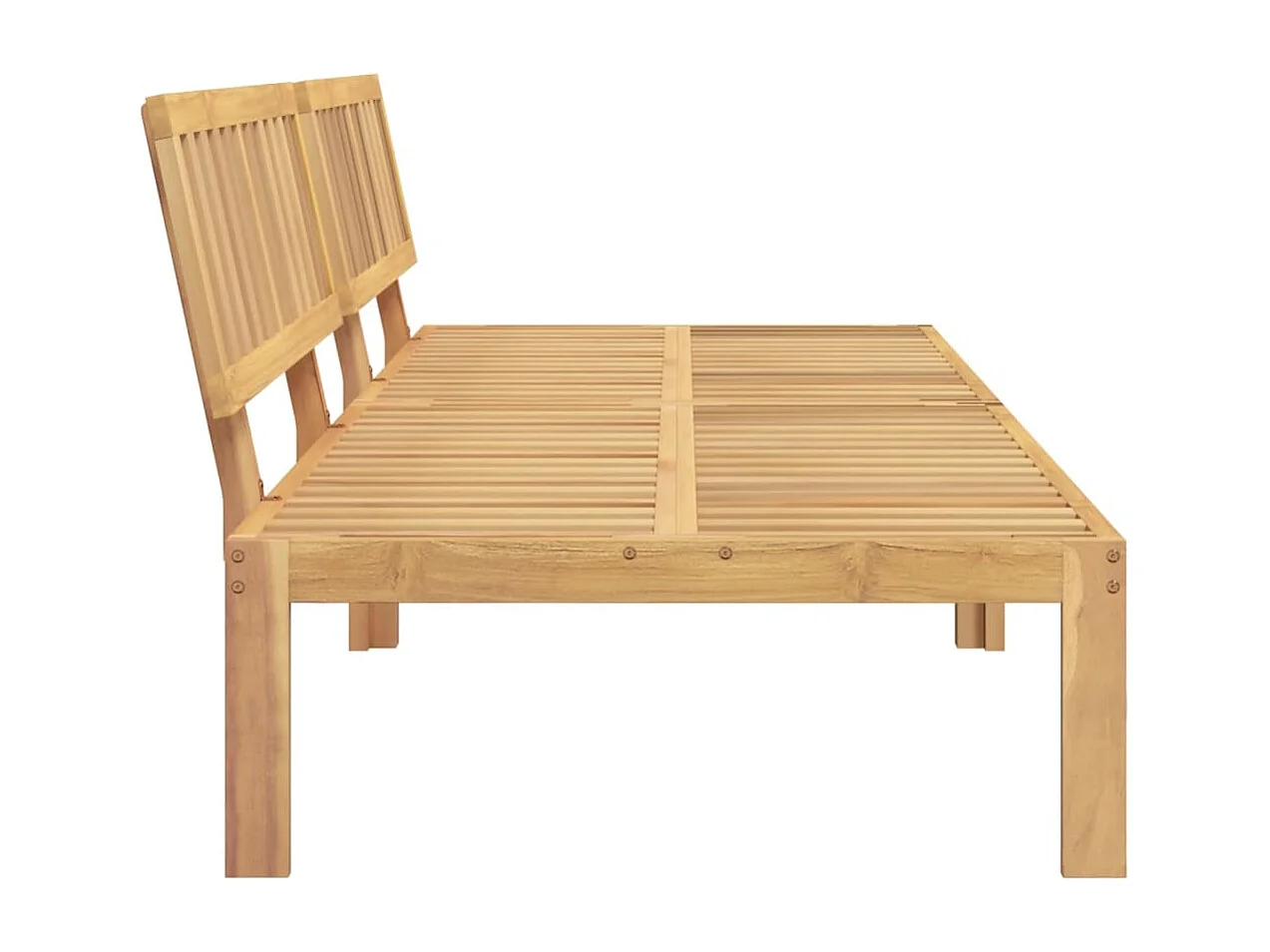 Canapés centraux palette de jardin 2 pcs bois massif d'acacia
