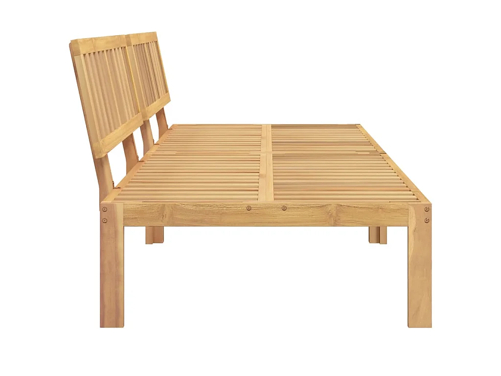 Divani Centrali da Giardino Pallet 2pz Legno Massello di Acacia
