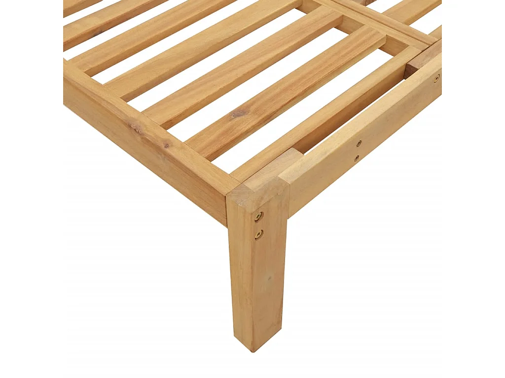 Divani Centrali da Giardino Pallet 2pz Legno Massello di Acacia