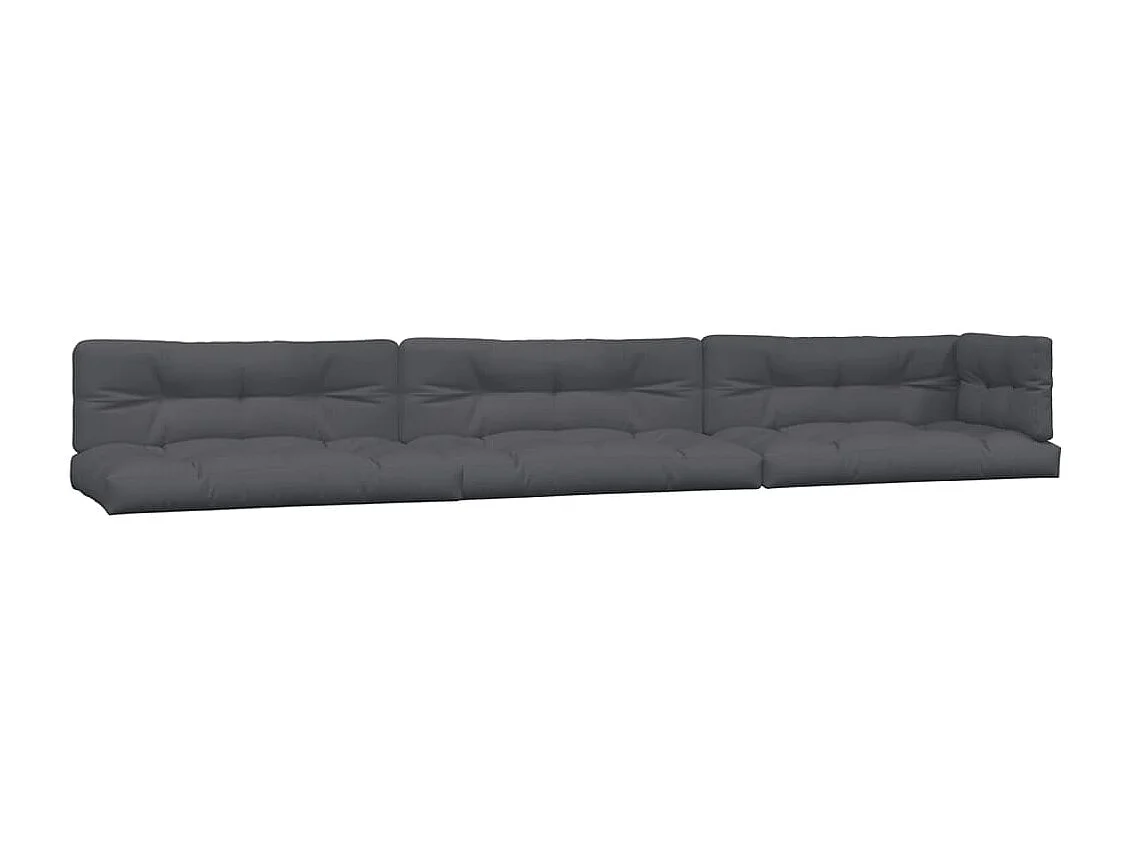 Salon palette de jardin avec coussins 6pcs bois d'acacia massif