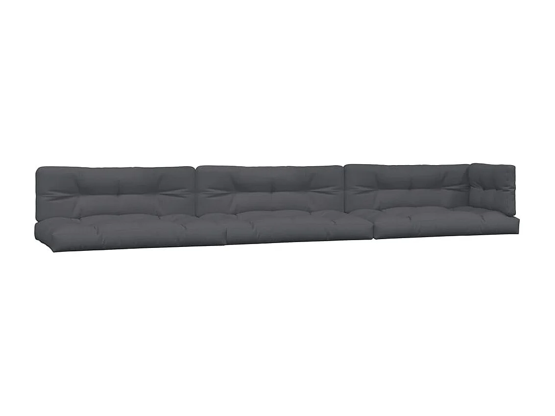 Salon palette de jardin avec coussins 6pcs bois d'acacia massif