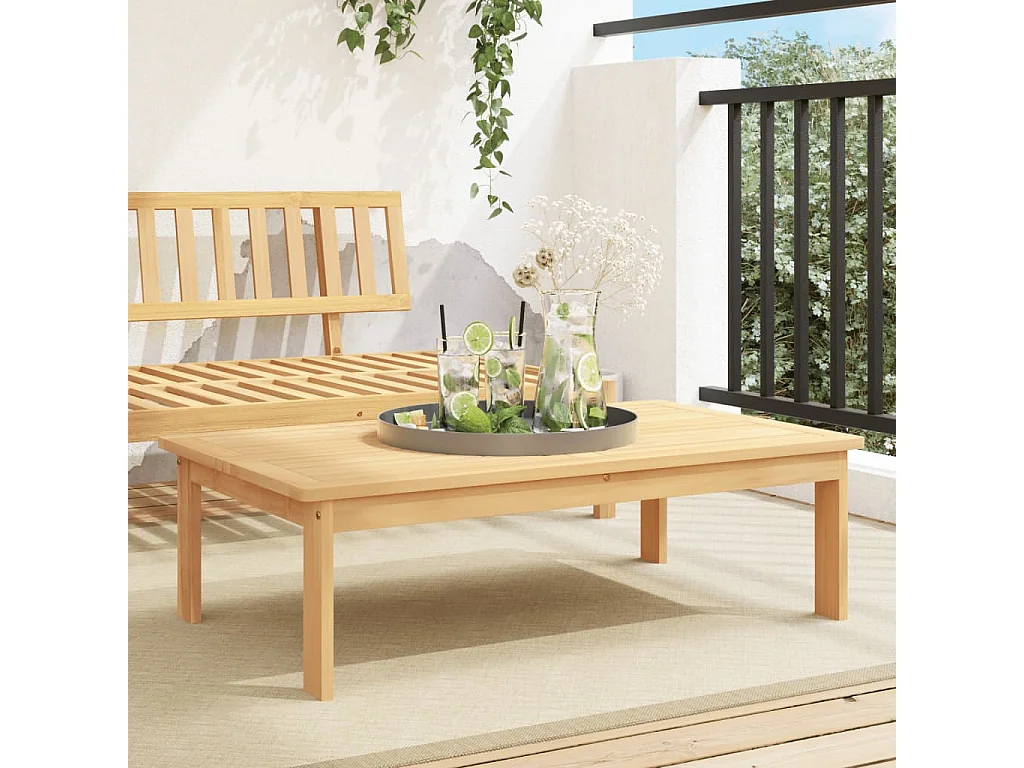 Table de jardin 100x60x30 cm bois d'acacia solide