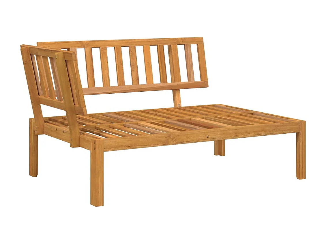 Set de sofás de palets de jardín y cojines 6 pzas madera acacia