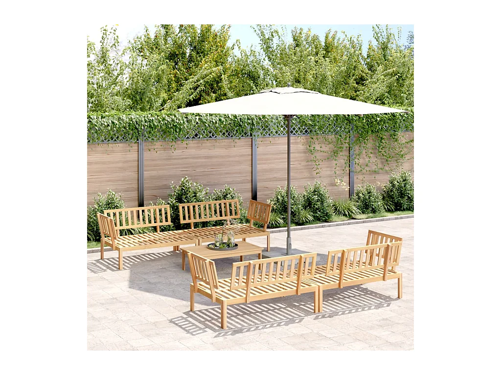 Salon palette de jardin 5 pcs bois d'acacia massif