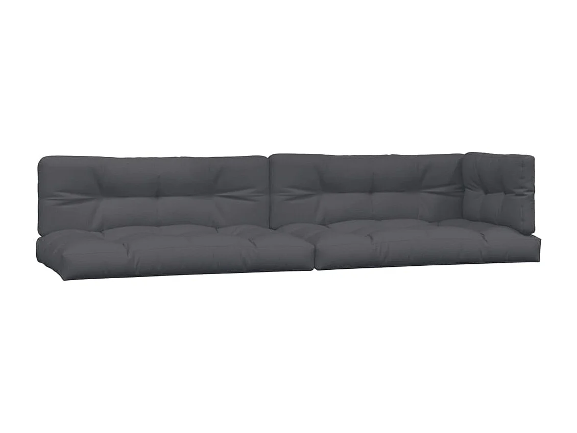 Salon palette de jardin avec coussins 6pcs bois d'acacia massif