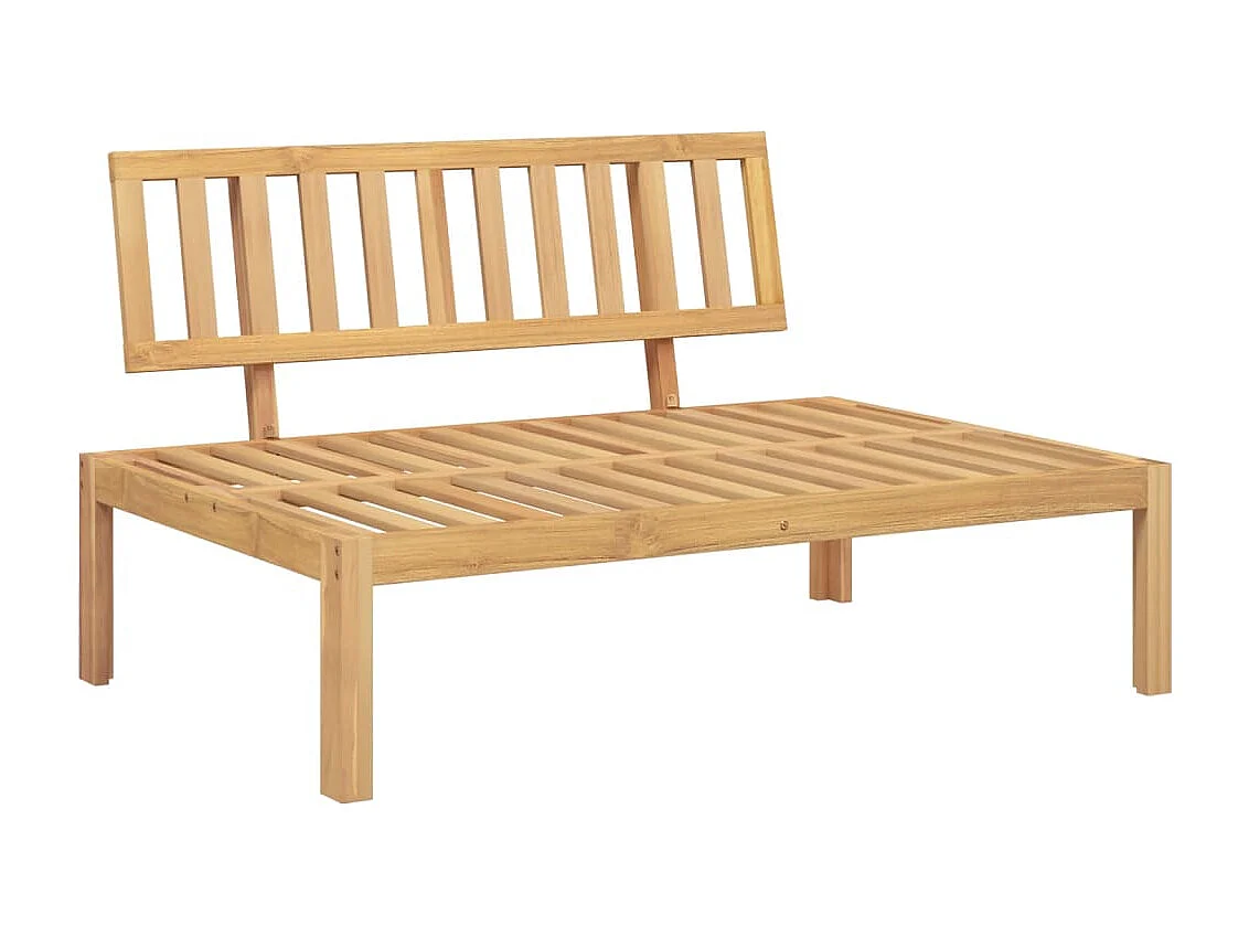 Salon palette de jardin avec coussins 6pcs bois d'acacia massif