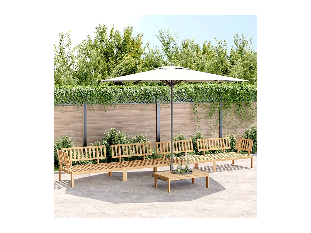 Salon palette de jardin 5 pcs bois d'acacia massif