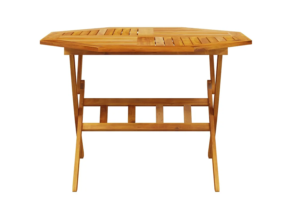 Gartentisch Klappbar Ø110x75 cm Massivholz Akazie