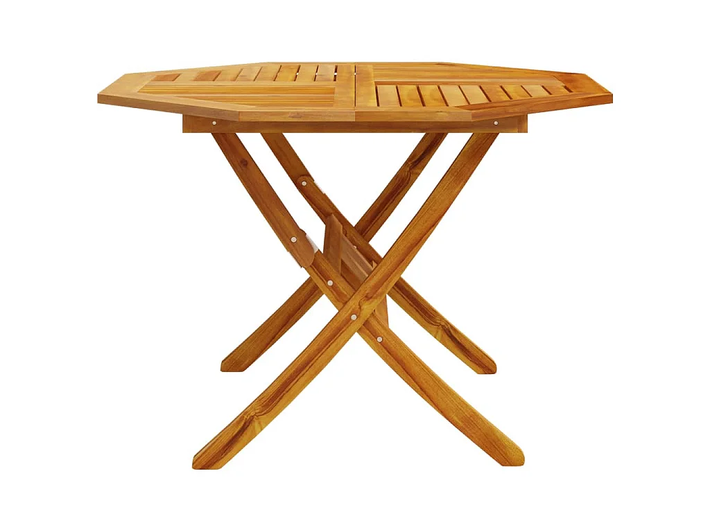 Gartentisch Klappbar Ø110x75 cm Massivholz Akazie