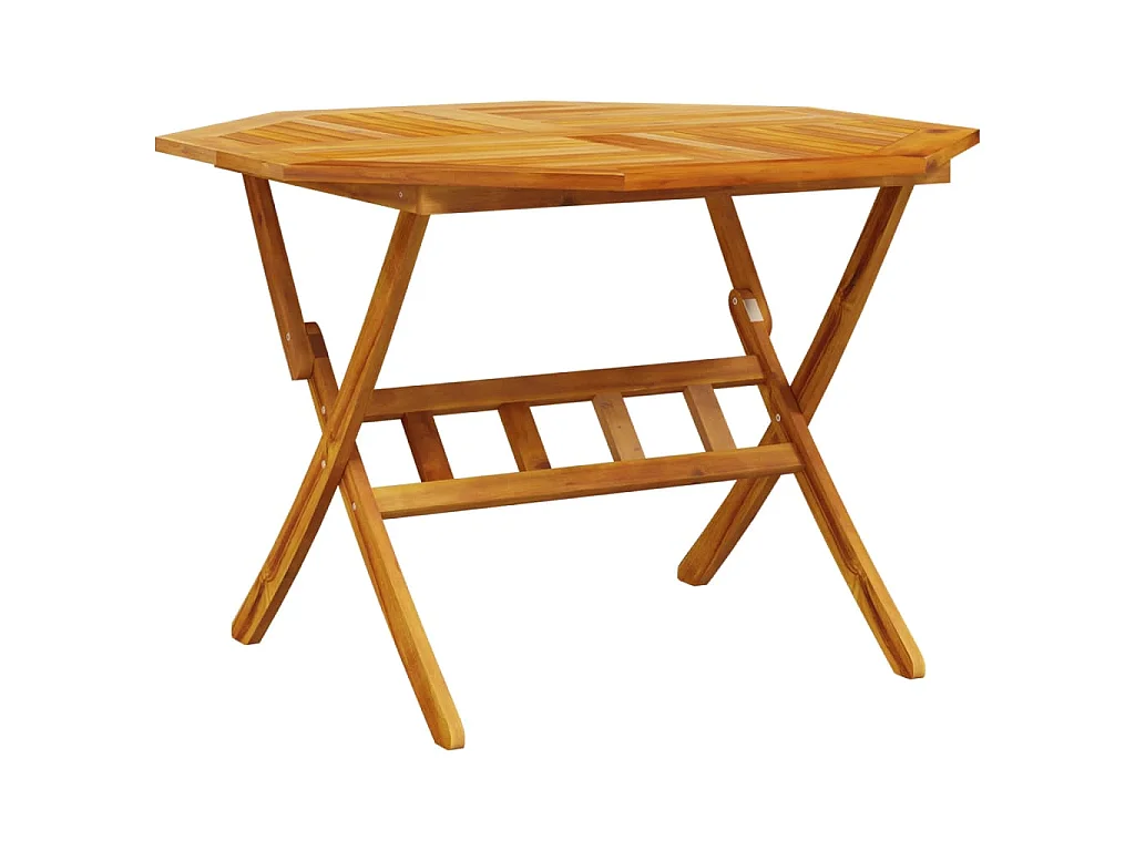 Gartentisch Klappbar Ø110x75 cm Massivholz Akazie