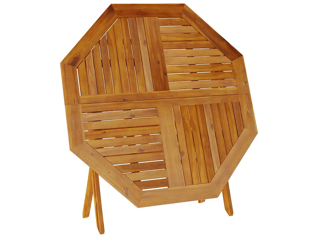 Gartentisch Klappbar Ø110x75 cm Massivholz Akazie