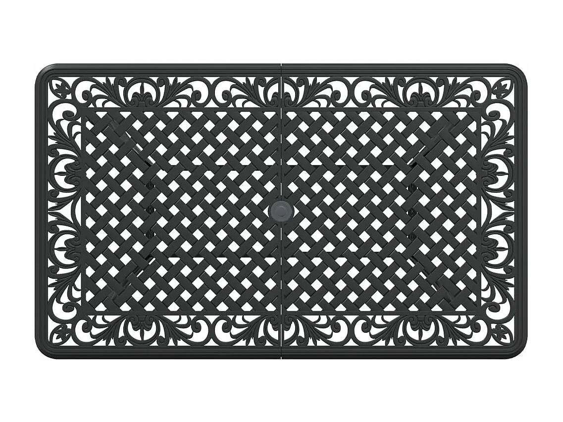 Tuintafel 150x90x72 cm gietaluminium zwart