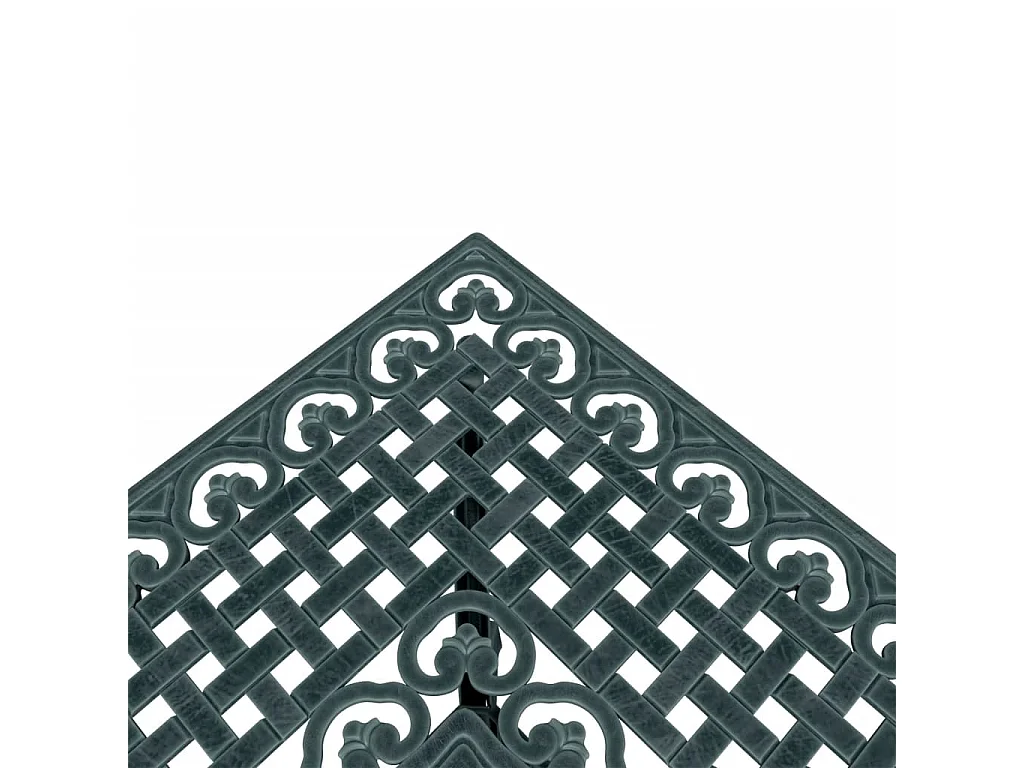Mesa de jardim 80x80x75 cm alumínio fundido verde