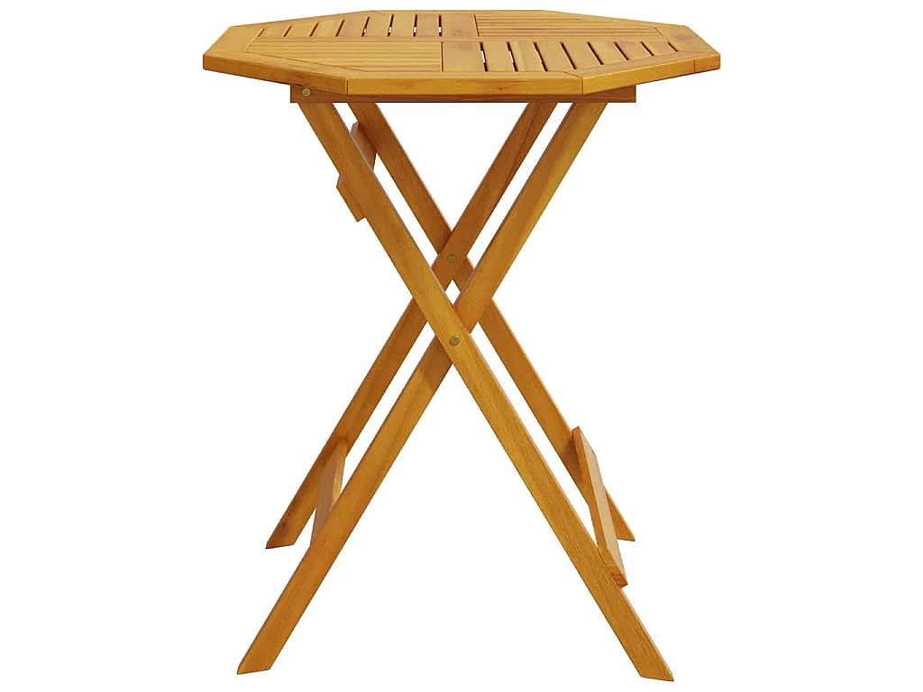Mesa de jardim dobrável Ø70x75 cm madeira de acácia maciça