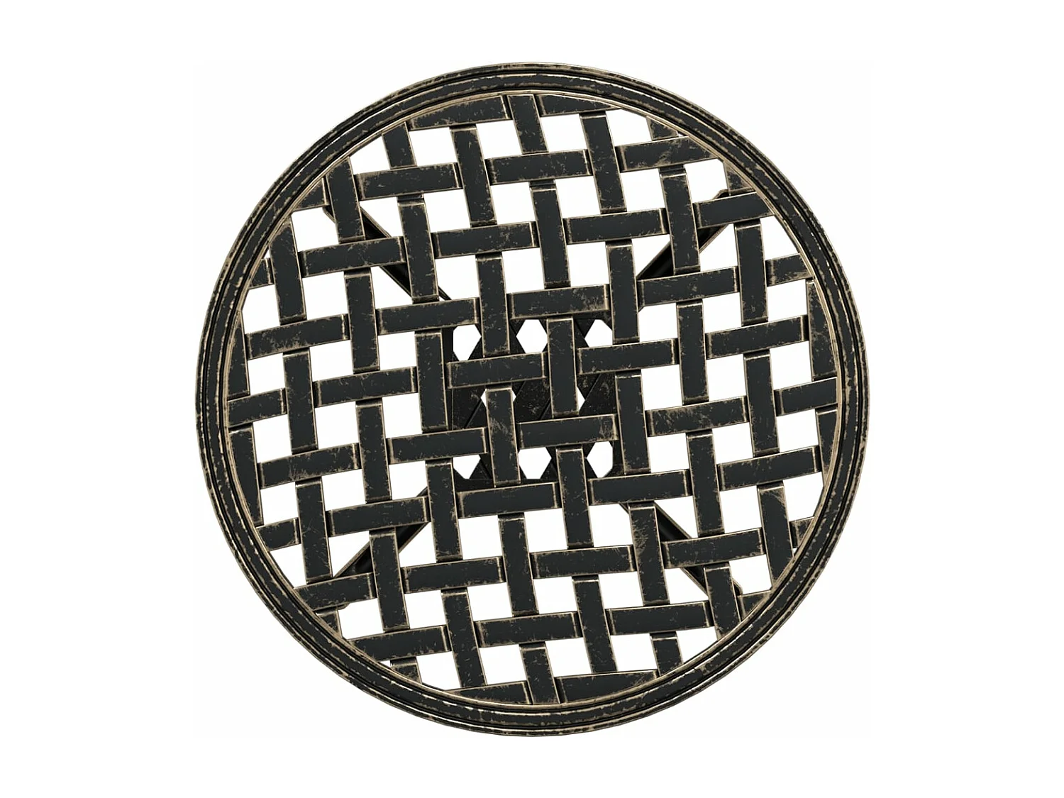 Tuintafel Ø 48x53 cm gietaluminium bronskleurig