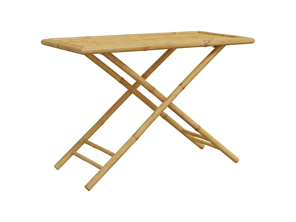 Table de jardin pliable 110x55x75 cm bambou