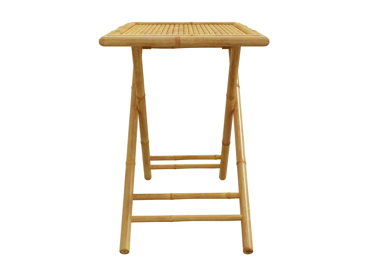 Table de jardin pliable 110x55x75 cm bambou