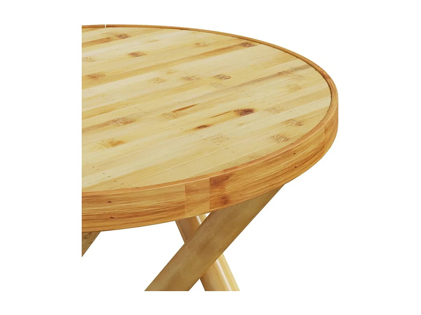 Mesa plegable de jardín de bambú Ø45x45 cm