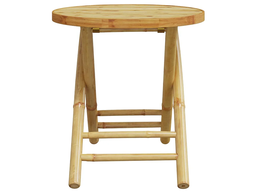 Table de jardin pliable Ø45x45 cm bambou