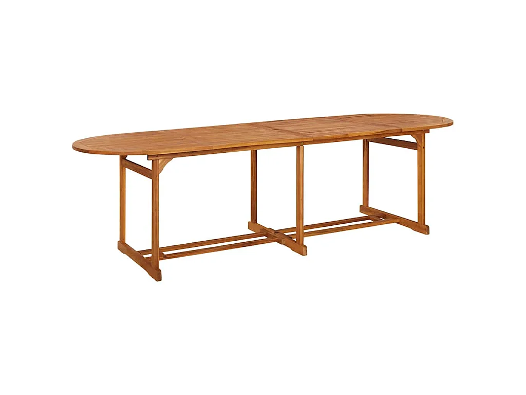 Table à dîner de jardin 280x90x75 cm Bois d'acacia massif