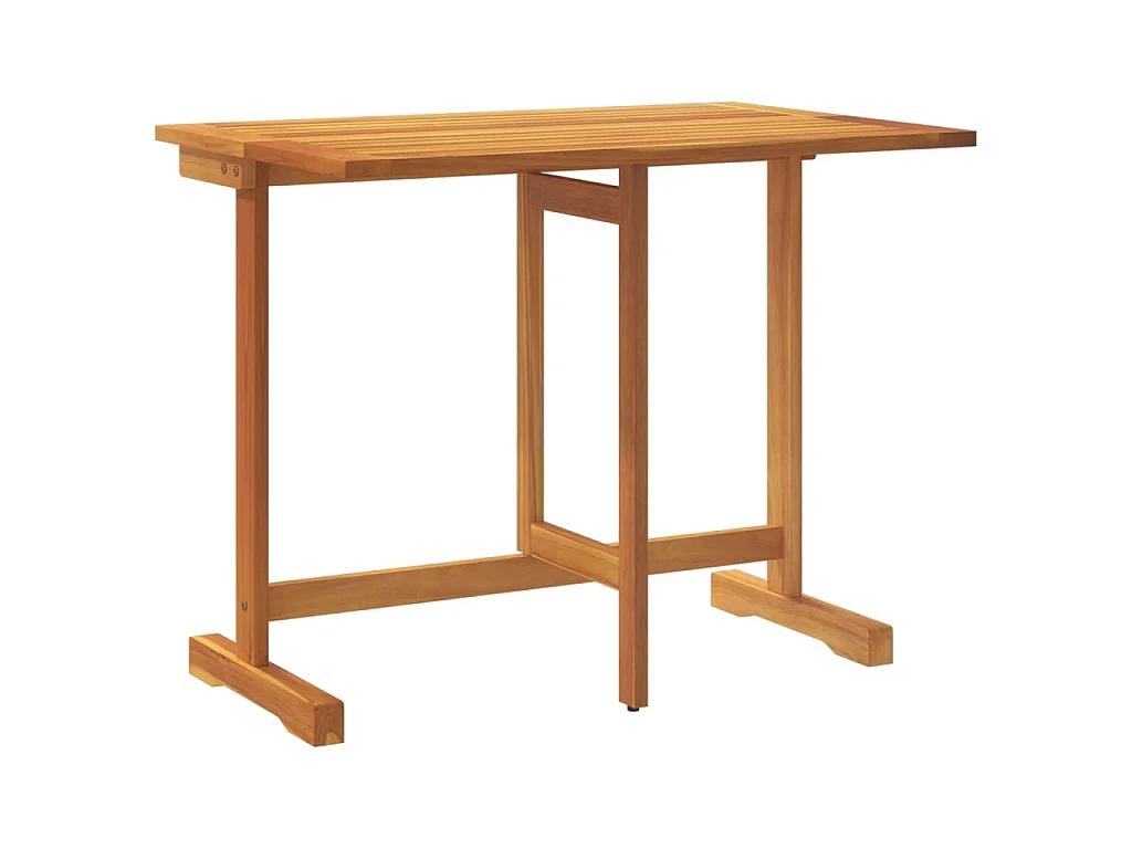 Table pliable de balcon 90x60x72 cm bois d'acacia solide