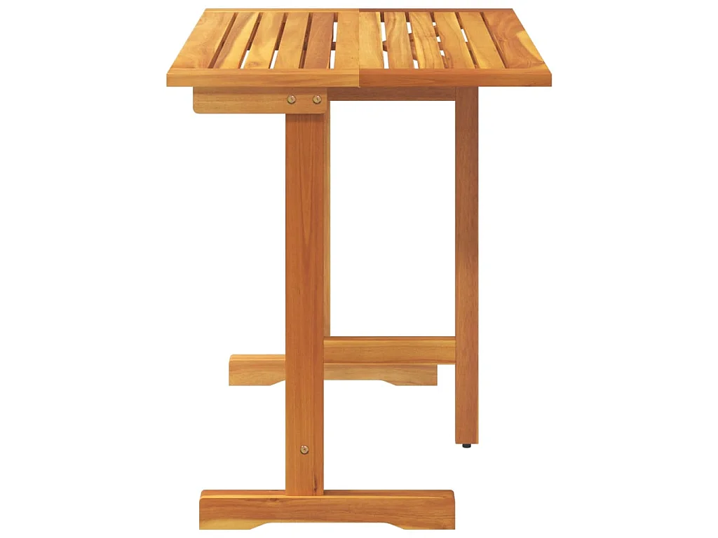 Table pliable de balcon 90x60x72 cm bois d'acacia solide