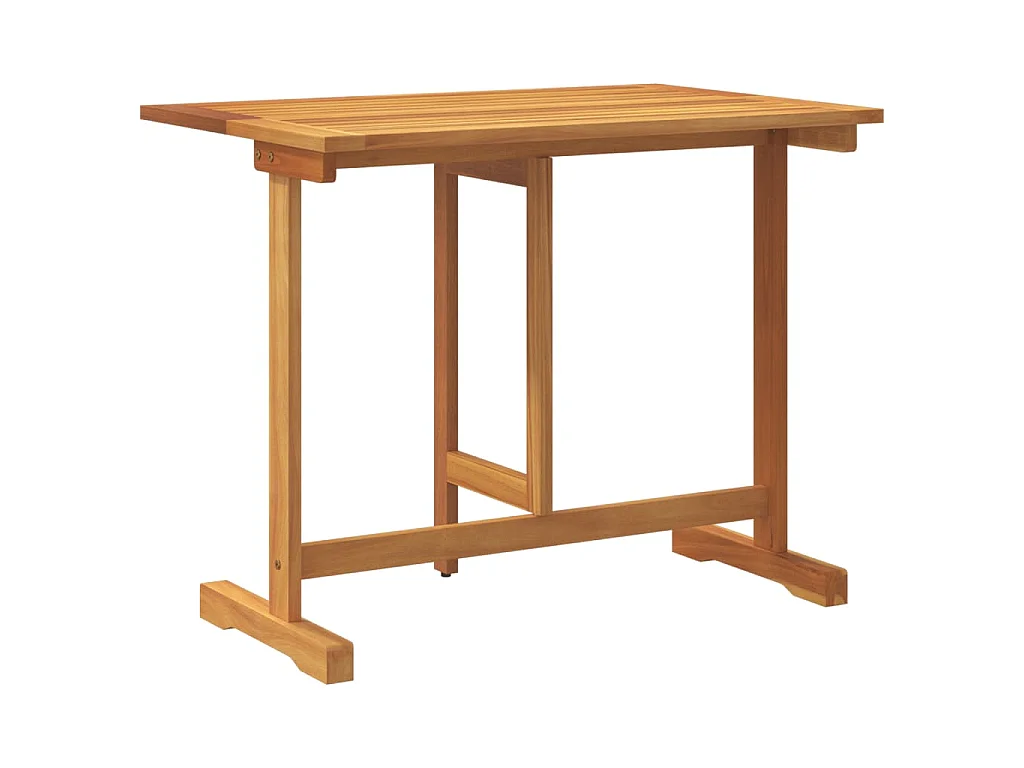 Table pliable de balcon 90x60x72 cm bois d'acacia solide