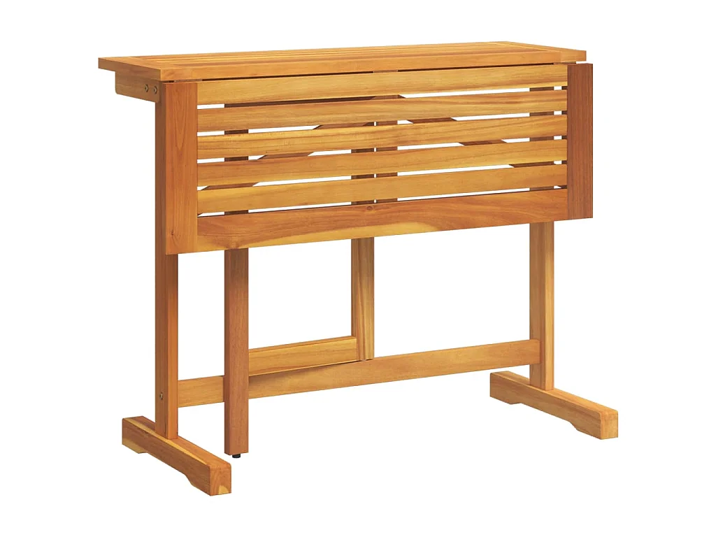 Table pliable de balcon 90x60x72 cm bois d'acacia solide