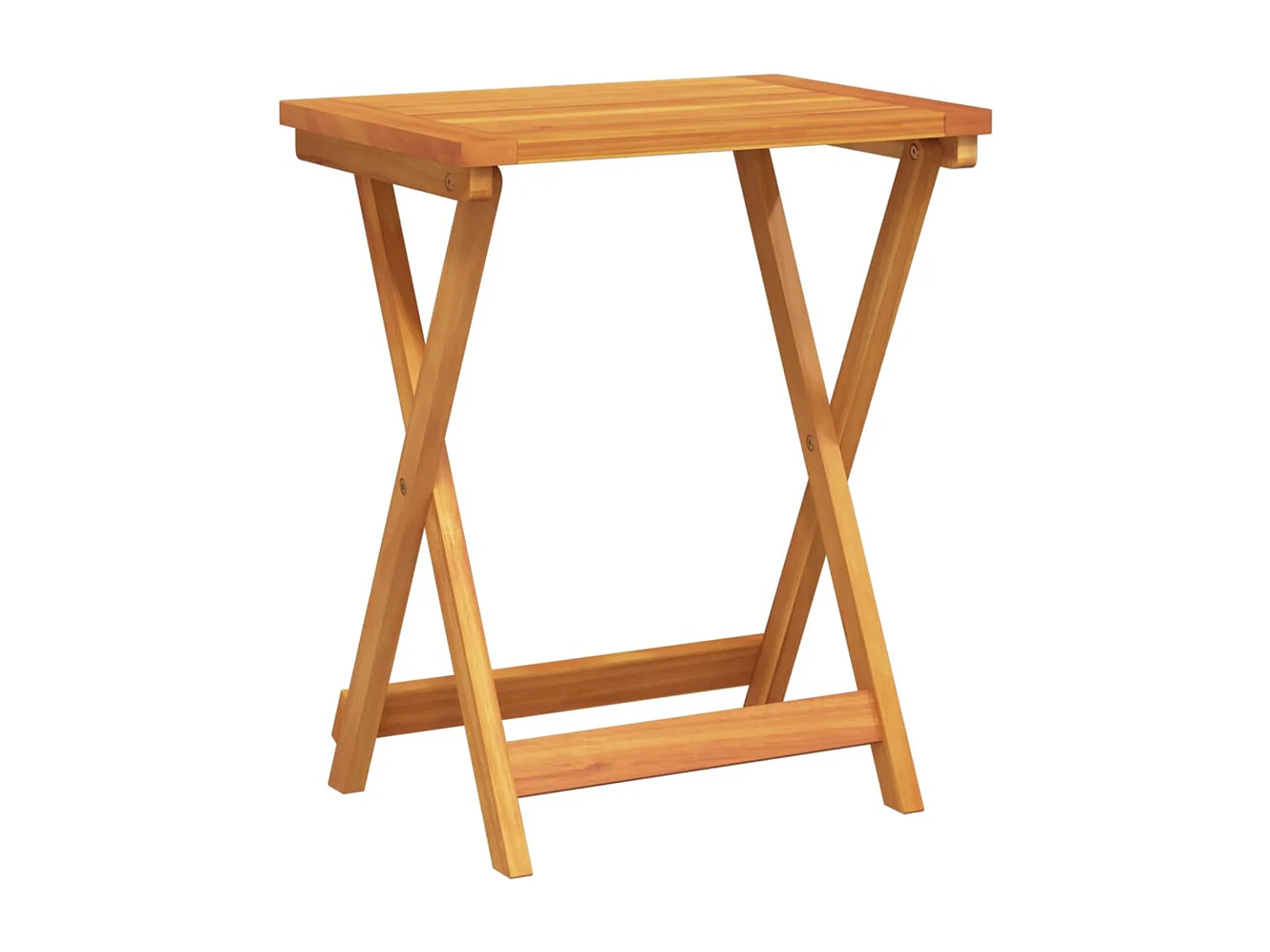 Table pliable de jardin 50x36x60 cm bois d'acacia solide
