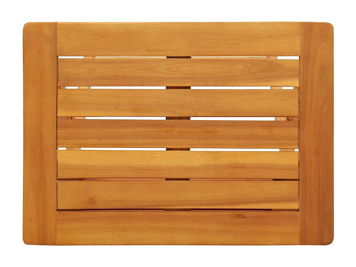 Table pliable de jardin 50x36x60 cm bois d'acacia solide