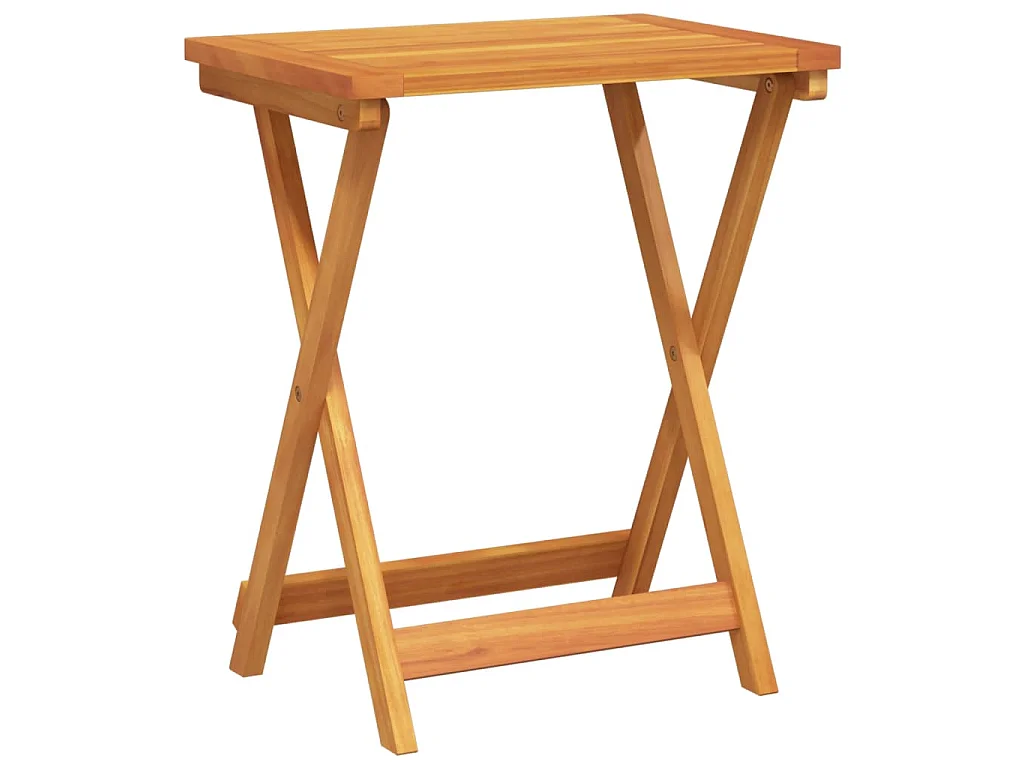Tavolo da Giardino Pieghevole 50x36x60 cm Legno Massello Acacia