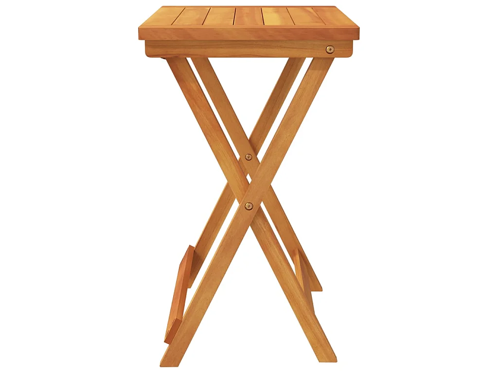 Tavolo da Giardino Pieghevole 50x36x60 cm Legno Massello Acacia