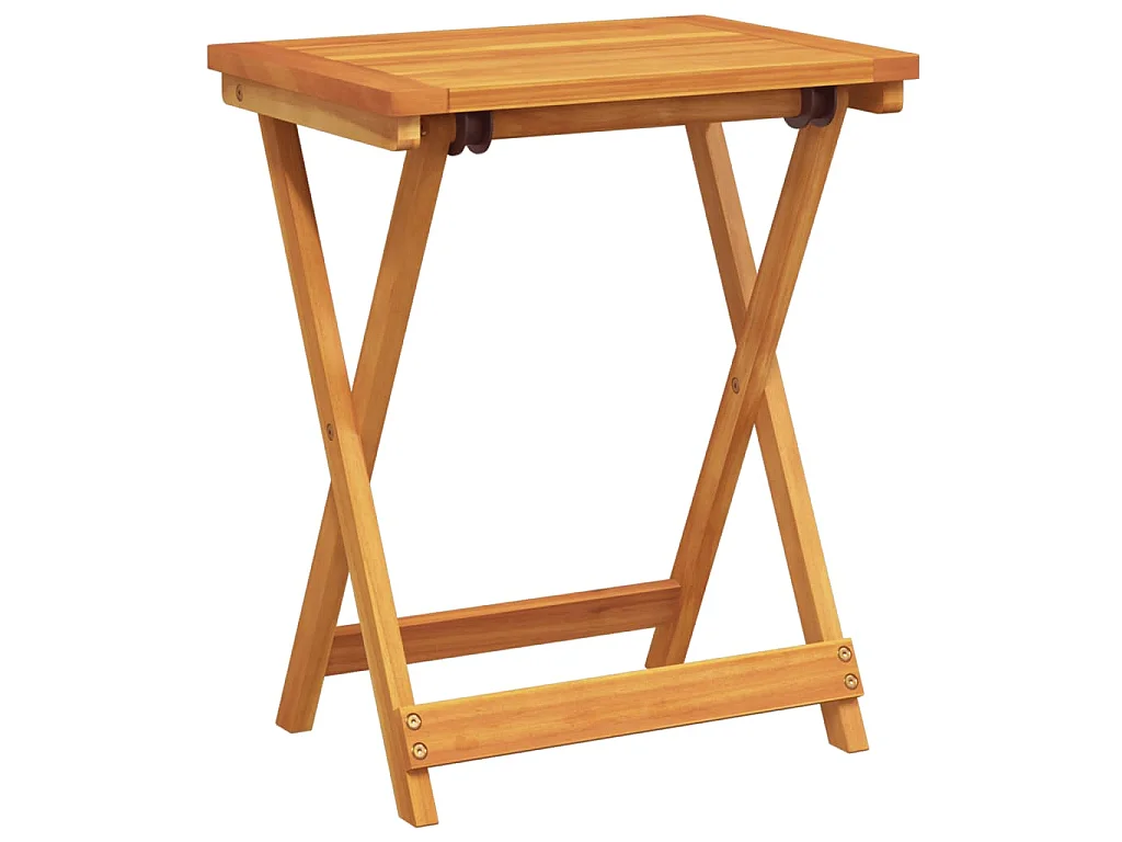 Tavolo da Giardino Pieghevole 50x36x60 cm Legno Massello Acacia