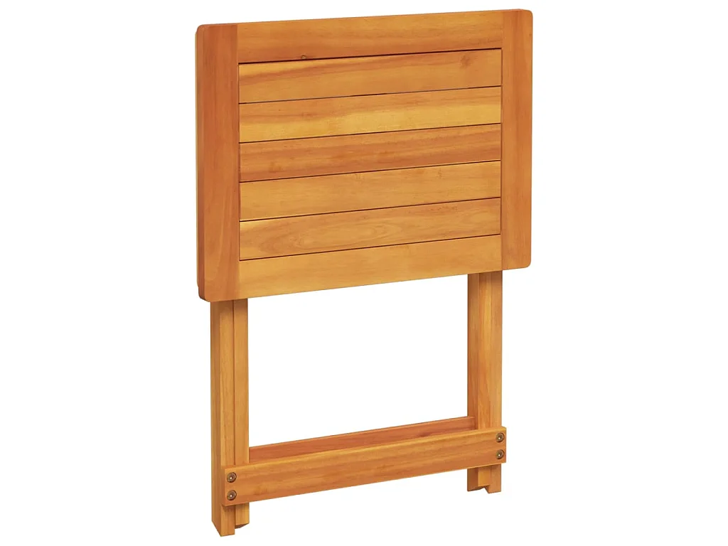 Tavolo da Giardino Pieghevole 50x36x60 cm Legno Massello Acacia