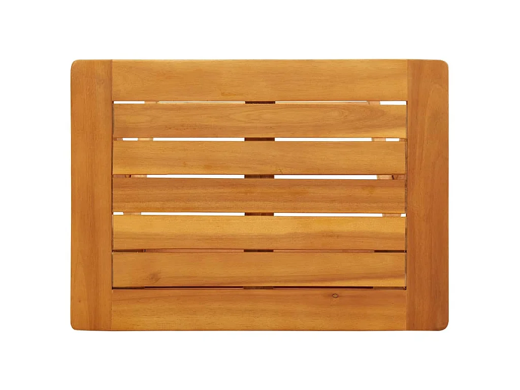 Tavolo da Giardino Pieghevole 50x36x60 cm Legno Massello Acacia
