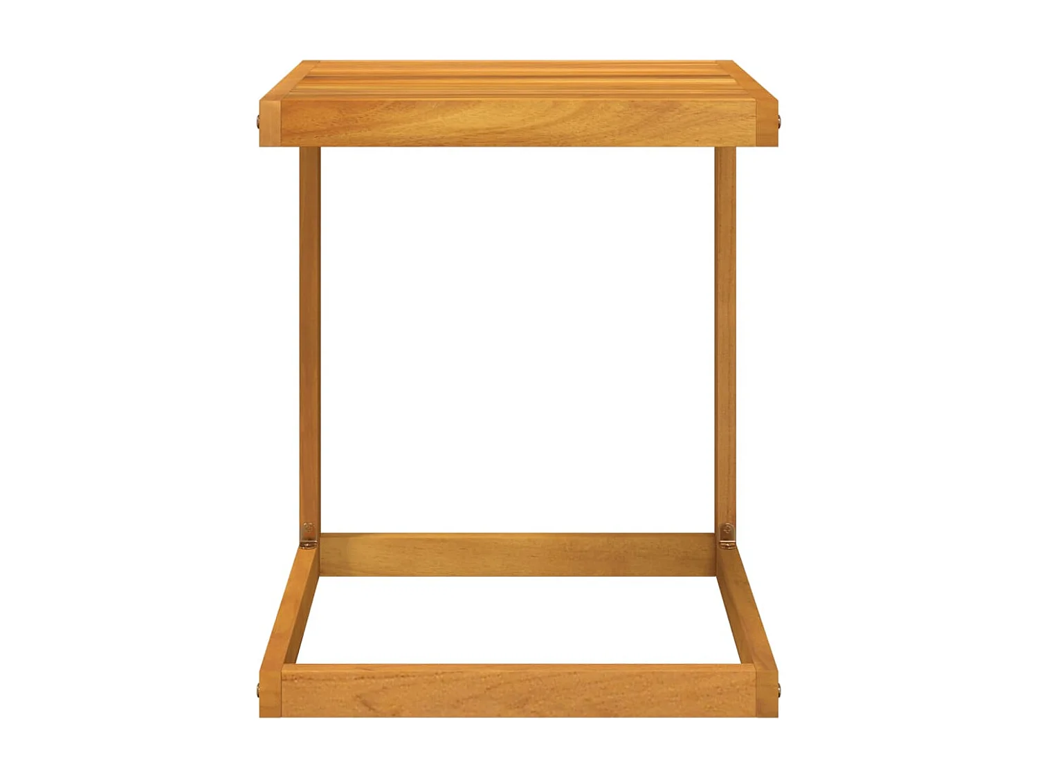 Tavolo a C 42x40x50 cm in Legno Massello di Acacia