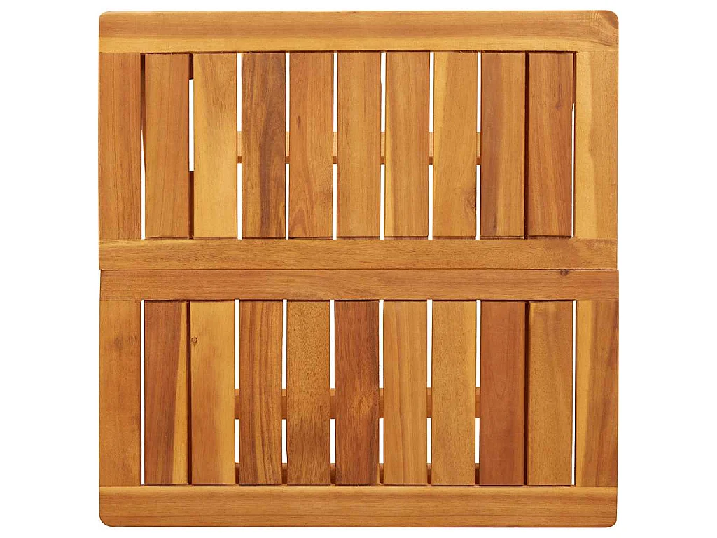 Tavolo da Giardino Pieghevole 50x50x50 cm Legno Massello Acacia