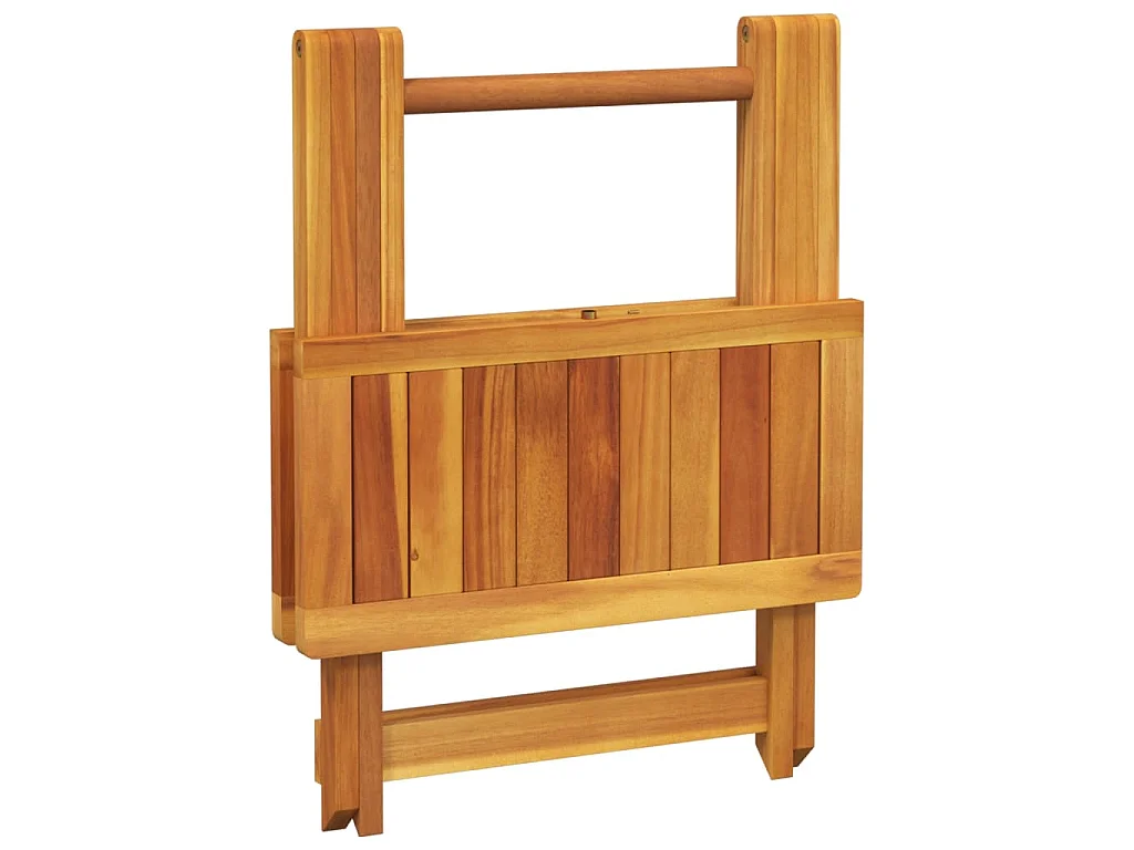 Tavolo da Giardino Pieghevole 50x50x50 cm Legno Massello Acacia