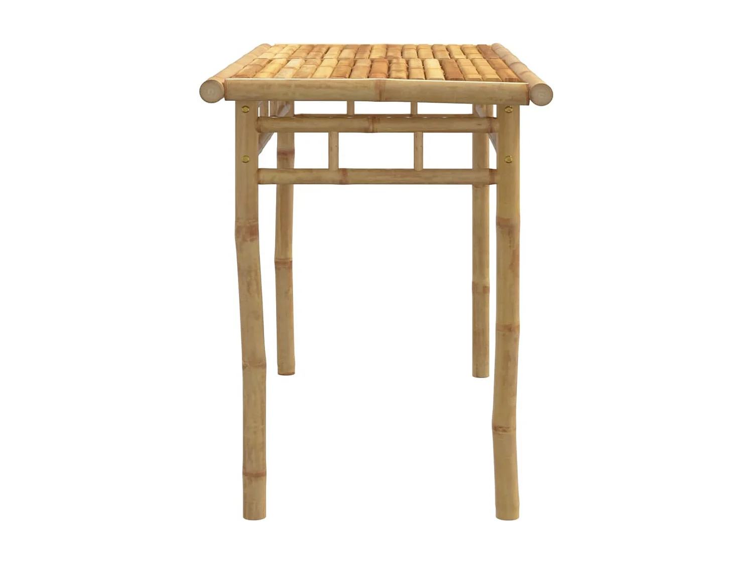 Mesa de comedor de jardín bambú 110x55x75 cm