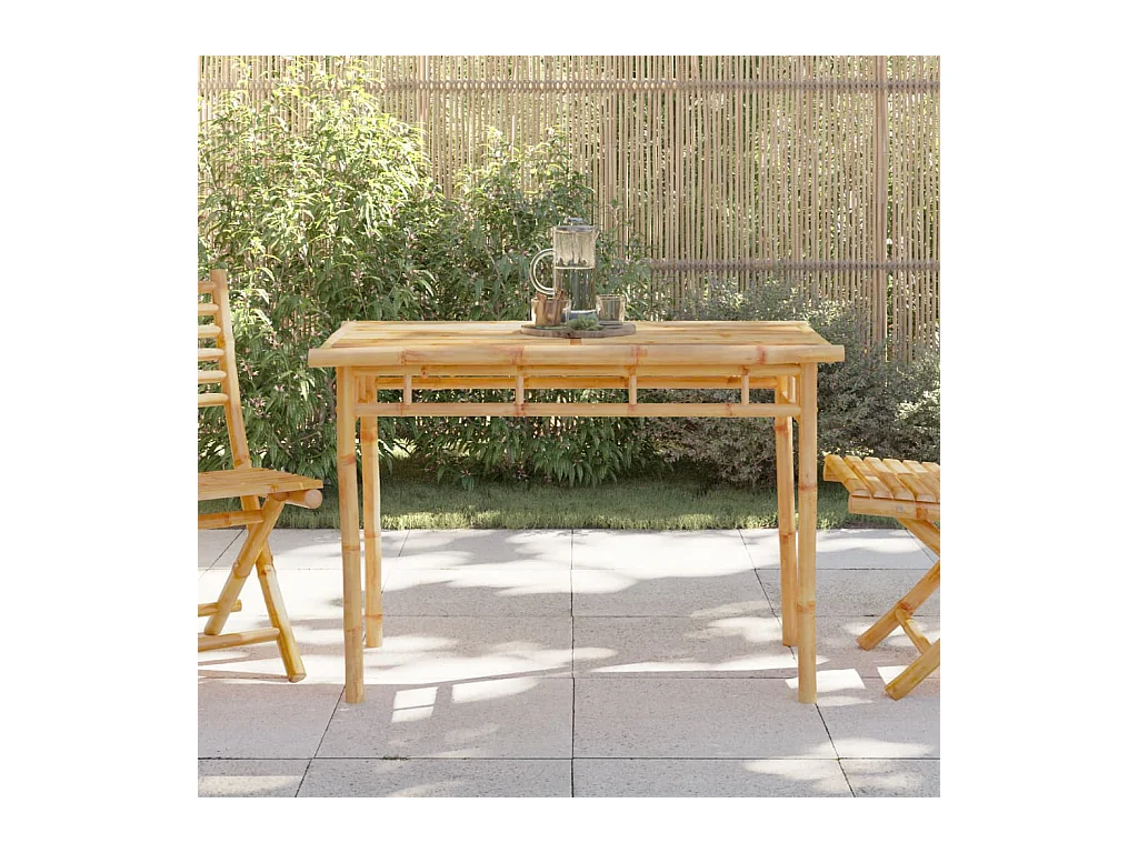 Garten-Esstisch 110x55x75 cm Bambus