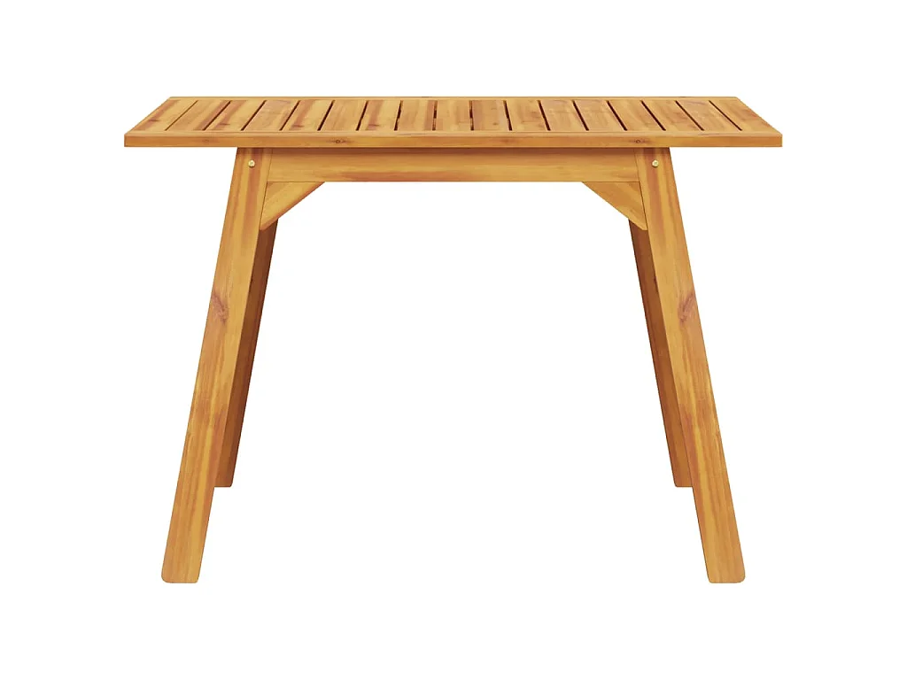 Mesa de jantar p/ jardim 110x56x75 cm madeira de acácia maciça