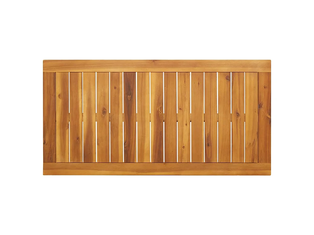 Mesa de jantar p/ jardim 110x56x75 cm madeira de acácia maciça