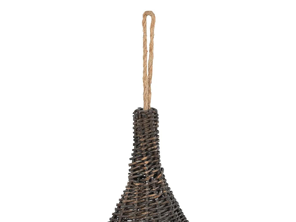 Kattenhuis met kussen tipi 40x60 cm natuurlijk wilgen grijs