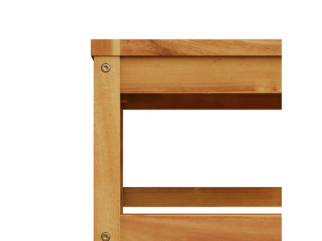 Salon de jardin 3 pcs avec coussins bois massif d'acacia