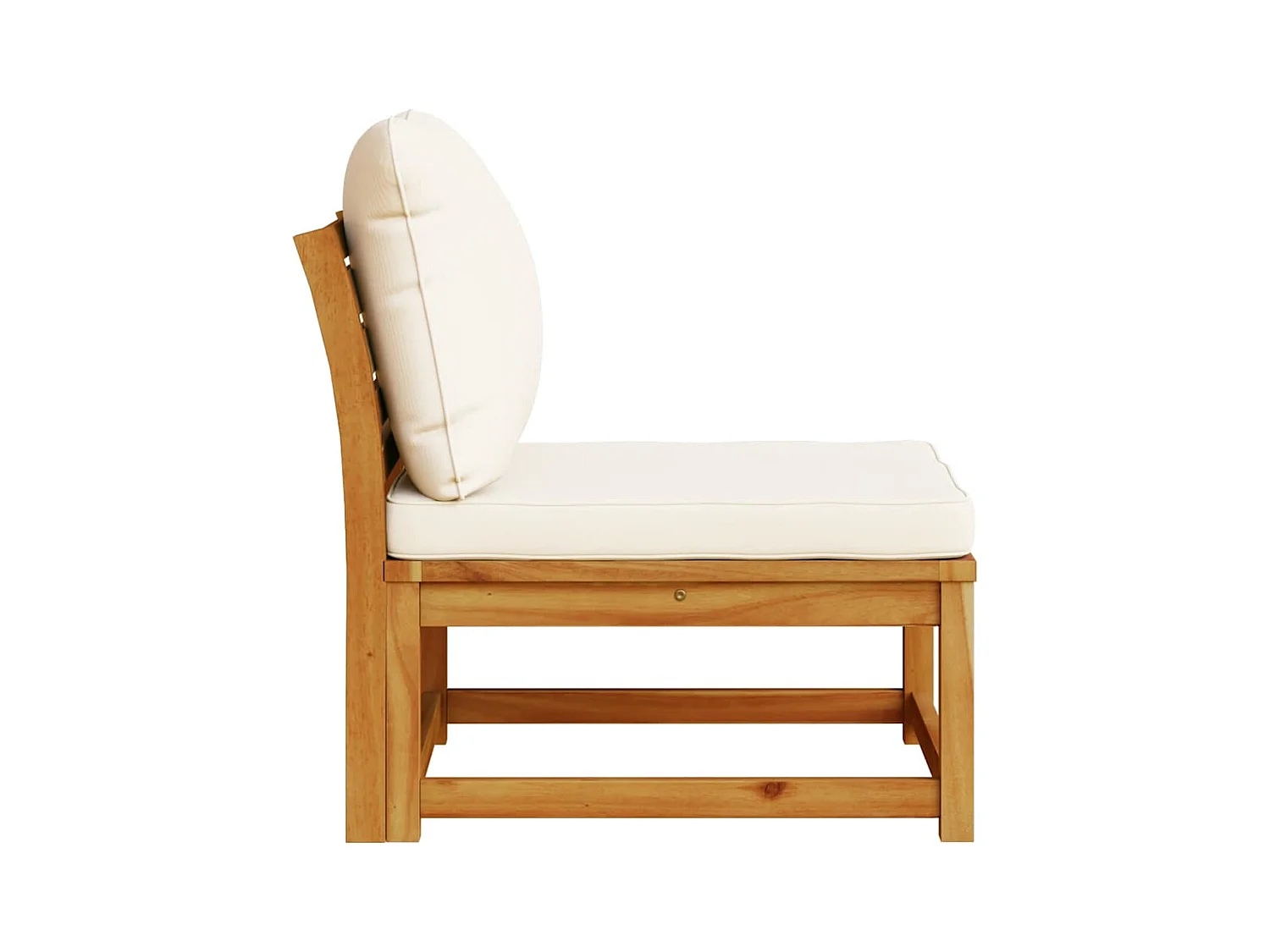 Salon de jardin avec coussins bois massif d'acacia