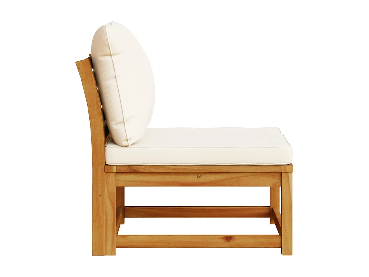 Salon de jardin avec coussins bois massif d'acacia