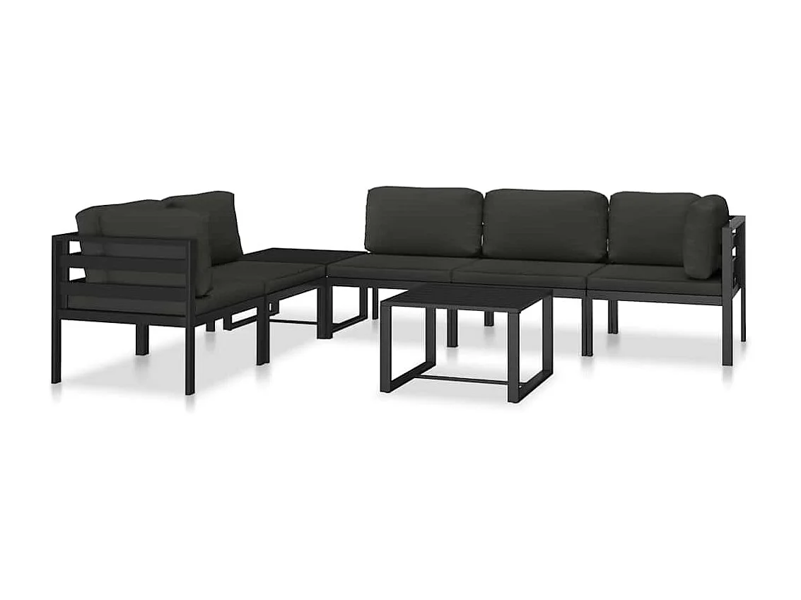 Couchtisch Aluminium Anthrazit