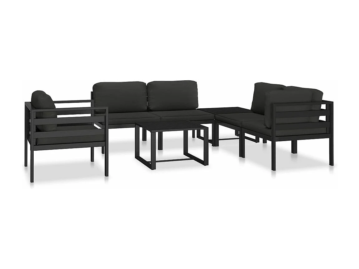 Couchtisch Aluminium Anthrazit